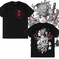 Japanese Geisha T-Shirt | Men Women Loose Cotton Tee | Geisha Fan Clothes | Geisha Series