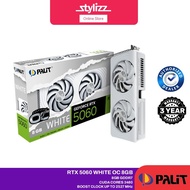 PALIT NVIDIA RTX5060 WHITE OC 8GB GDDR7 - DUAL FAN GRAPHIC CARD VGA GPU