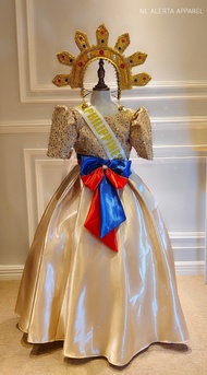 MODERN FILIPINIANA GOWN FOR KIDS