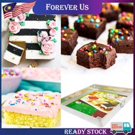 Loyang besi Loyang kuih loyang oven Aluminium Shallow Square Cake Mould Inch Acuan Loyang Kek Tin Se