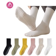 Airactive Leisure Yoga Socks Pilates Sports Fitness Socks Anti-slip Cotton Medium Tube