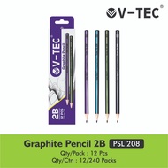 2B V-TEC PSL 208 Pencil VTEC PSL208 2B v tec Graphite pencil (price per dozen)