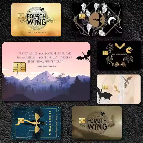 F-Fourth W-Wing Credit Card Skin Stickers for Bank Card Bus Metro Card Sticker Waterproof Gift