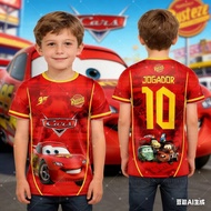 Pixar Cars Lightning Mcqueen 3D Print T Shirt Cosplay Costume Short Sleeve Tops Summer Y2K Casual Te