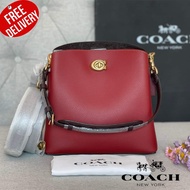 กระเป๋าสะพาย งาน SHOP Coach Willow Bucket Bag In Colorblock