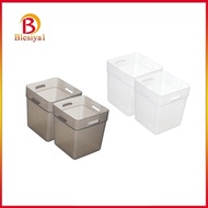 [Blesiya1] 2Pcs Fridge Organiser, Fridge Side Door Storage Container, Refrigerator Organizer Box for Kitchen, Fridge, Fruits, Cabinets