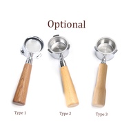 Aoresac 51mm Coffee Bottomless Portafilter with Filter Basket & Wooden Handle Replacement for Delong