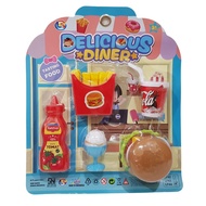 CHILDREN'S TOY DINNER SET DELICIOUS DINER SET CHILDREN'S TOY / Latest burger FOOD children's toy / L