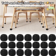 [ GuuDuu ]3D Hollowed-out Protective Cover - Anti-noise Chair Feet Guard Sleeve - Non-slip, Anti-scr