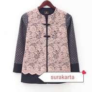 blouse baju batik Renda kombinasi