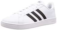 adidas Grand Court Base, Men's Soccer Shoe, Bianco Ftwr White Core Black Dark Blue, 13.5k UK (32 EU)