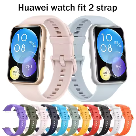 Silicone Band For Huawei Watch Fit 2 Strap Smartwatch Accessories Replacement Wristband Correa Brace