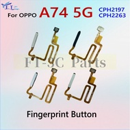For A74 5G CPH2197 CPH2263 Finger Print fingerprint Sensor Flex Power button flex replacement parts