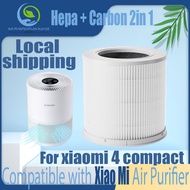 【For xiaomi 4 compact】Replacement Compatible with Xiaomi 4 compact Filter Air Purifier Accessories HEPA&amp;Carbon H13