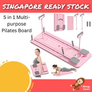 Pilates Board Pilates Reformer Set Multi-Purpose Foldable Pilates Reformer Board for Home 5 in 1 Pil