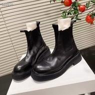 W Wrinkled Short Boots DANDT Fashion Washed Horse Piquerxi Elastic (23 OCT Luc ann) Same Style Pleas