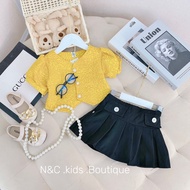 Set áo xốp hoa cv xoè cho bé gái