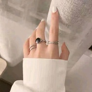 3pcs charvez palmer Rings 3in1 Cute Aesthetic Rings / Latest Retro Vintage Style Women's Rings / Fas