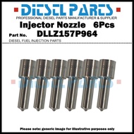 6x Diesel Fuel Injector Nozzle Tip DLLZ157P964 for Mitsubishi 6M60 6M70 6M70T 0445120006 ME355278