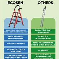 Ray Ladder 6 Step Home Folding Iron Ladder Aluminum Household Ladder 6 step