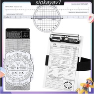 Aviation Pilot Tools Kit E6b Flight Computer Calculator Aviation Aluminum Kneeboard Essential Pilot 