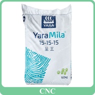 50KG YaraMila 15-15-15 Baja Kompaun Daun Sayur Leaves Vegetable Compound Fertilizer Fertiliser Yara 