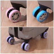 [UtilizingS] 4PCS Luggage Wheels Protector Silicone Wheels Caster Shoes Travel Luggage Suitcase Reduce Noise Wheels Guard Cover Accessories new