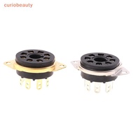 [CURUI] Chassis Mount 8pin Bakelite Tube Soet Base For 6550B 6CA7 EL34 6L6 KT88 Vintage AMP DIY {cur