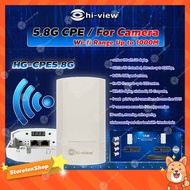 HI-VIEW CPE 5.8G Camera or Network Wi-fi Range Up to 1000M Model HG-CPE5.8G