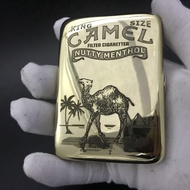 ☄✧ Retro Brass Carved Camel Cigarette Case Holding 16 Sticks Portable Tobacco Case Cigarette Holder Storage Box Smoking Tools