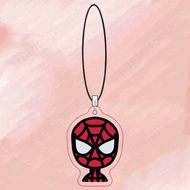 Key Ring Keychain Schoolbag Pendant ins Cute Cartoon Spider-Man Parallel Universe Cross Universe Gwen Miles Movie Merchandise Keychain Schoolbag Mobile Phone Small Pendant