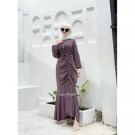 Gamis Pesta Pernikanan Model Stlyle Modis Kondangan Simple Elegan - Dress Dewasa Terbaru Modern Cant