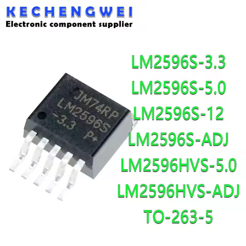 5pcs/lot LM2596S-ADJ LM2596S-5.0 LM2596S-3.3 LM2596HVS-ADJ LM2596HVS-5.0 LM2596S-12 LM2596S LM2596HV