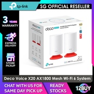 TP-Link Deco Voice X20 AX1800 Mesh Wi-Fi 6 System with Alexa Built-In + [FREE] Tapo L510E