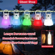 Gbest Lampu Botol Perkhemahan dengan Cangkuk RGB Water Bottle Camping Light Hanging Lamp Lantern USB