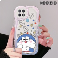 MHKEID Casing Ponsel untuk OPPO A15 A15s A16 A16s A16k A16e A17 A17K A54s A35 4G Case kartun Doraemo