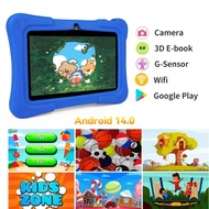 7 Inch Kids Tablet, K5 Android 14 RK3562 Quad-Core 1.6GHZ Processor,4GB RAM+32GB ROM,1024*600 IPS To