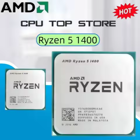 AMD Ryzen 5 1400 R5 1400 3.2GHz Quad-Core Eight-Thread CPU Processor Socket AM4