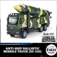 ANTI-SHIP BALLISTIC MISSILE TRUCK (DF-21D) Alloy Steel Model With Sound And Lights Scale 1/35 Length