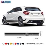 Edition 1 Car Door Side Stripes Skirt Stickers For Mercedes Benz A Class A45 AMG W176 A35 W177 V177 