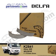 DELFA F/R Brake Shoe - Hino 300 WU301R - K2841 (1 set)