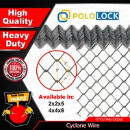 POLOLOCK Cyclone Wire 2x2x5 | 4x4x6 Hole Guage Wire Pang Bakod Wire Net | Wire Mesh Fence | Chain Wire TFM