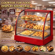 Commercial Food Warmer Display Multi-functional 3 Layer Stainless Steel Fried Chicken Pizza Warmer S