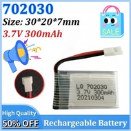 10PCS 3.7V 300mAh 702030 Newly upgraded Rechargeable Lithium Battery for Remote Controll Airplane Ac