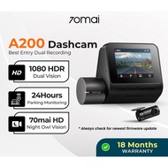 [New Launch] 70mai Dashcam A200 Dual Channel 1080P Full HD+ HDR