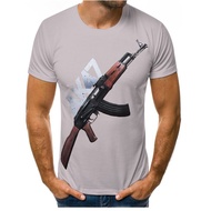 WAR GUNS AK47 T -shirt with short sleeves, 3D printed pattern, overwrite, summer fashion For men