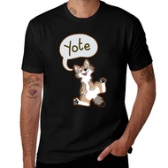 T-shirt biru Yote Coyote, t-shirt lelaki, t-shirt kapas untuk lelaki