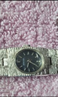 c. 1970s Enicar Textured Silver-Tone Integrated Bracelet Mechanical Cocktail Watch (Ref. 480287)約197