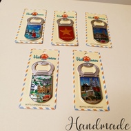 Beer opener, Vietnamese-shaped metal opener - beer opener magnet