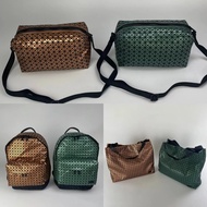 Aaa+issey Miyake * Female Bag Handbag Tote Bag Mirror Crossbody Bag Shoulder Bag Backpack Backpack Saddle Bag Men's Bag Female Bag Couple Bag
